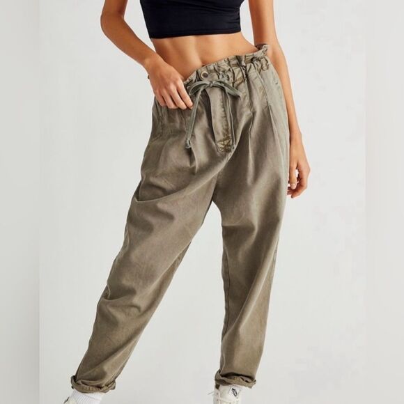 Free People Margate Pleated Trouser S - Picture 2 of 9